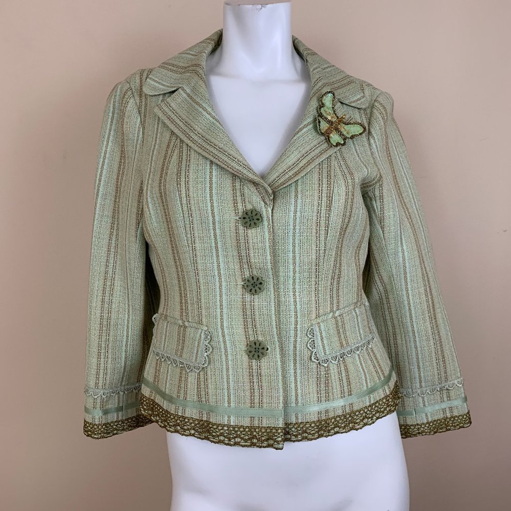 Vintage Nanette Lapore Knitted Butterfly Blazer